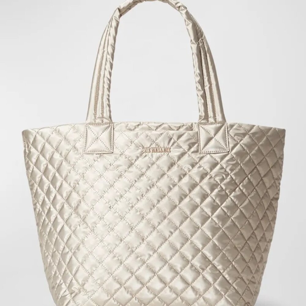 MZ Wallace Metro Deluxe Medium Tote - Metallic Quartz, Brand New, Never Used